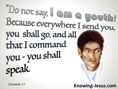 Jeremiah 1:7 All I Command You : You Shall Speak (gray)